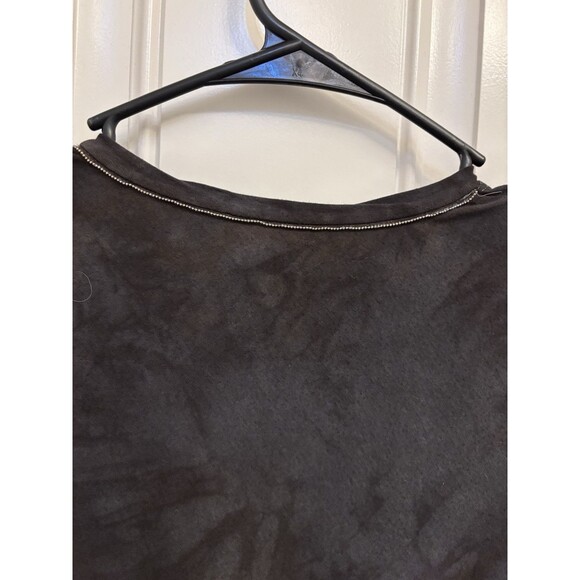 Brunello Cucinelli Womens Grey L/S Lightweight Neck Embellished S Cotton Blend - Picture 5 of 10